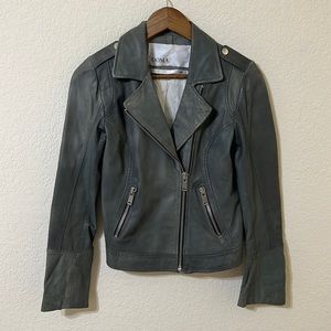 Doma | Lamb Leather Moto Jacket XS